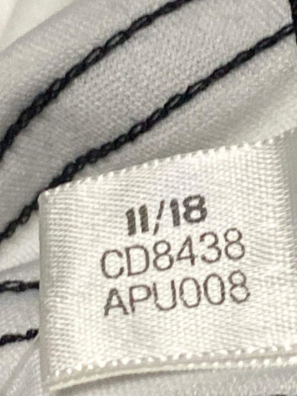 Adidas Entrada 18 Soccer Jersey NWT Men’s Small White Black Climalite NWT CD8438 - Picture 9 of 10